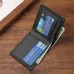 Men's Soft PU Leather Wallet Multi-Card Credit Card Purse Folding Purse Short Large Capacity Business Wallet