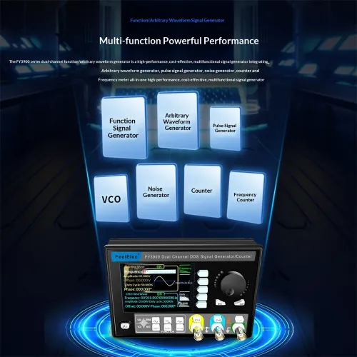 FY3900 Dual Channel Signal Generator 10MHz-30MHz High Precision Frequency Source Arbitrary Waveform Generator Lab Equipment