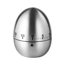 60 Minute Mechanical Egg Shaped Timer Kitchen Timer Electronic Steel Egg Timing Tools Loud Manual Reminder Alarm Clock Home Shower