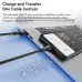 Toocki TQ-X16 2.4A USB-A to Micro USB Cable Fast Charging Data Transmission Tin-plated Copper Core Line 1M/2M Long for Huawei P Smart 2021 for Xiaomi 4C for iQOO U3x