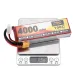 ZOP Power 11.1V 4000mAh 100C 3S Lipo Battery XT60 Plug for RC Racing Drone