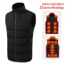 TENGOO HV-21A Heated Vest 21 Areas 4 Control Zones USB Charging Winter Warm Outdoor Electric Heating Sleeveless Jackets