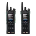 Baofeng DM-32UV Walkie Talkie DMR Digital Analog Two Way Radio 8W Power GPS APRS 4000 Channels Dual Mode Communication Green Walkie Talkie