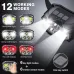 1200LM Super Bright Motion Sensor Headlamp Outdoor Waterproof Head Flashlight USB Charging Headlight for Fishing Camping Search Light