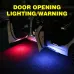 LED Car Door Welcome Light Multicolor Flash Cordlessd Atmosphere Warning Light Anti-collision Rear-end Light