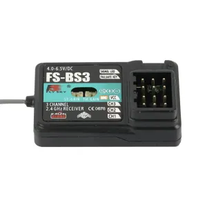 Flysky FS-BS3 2.4GHz 3CH AFHDS RC Receiver with Gyro Stabilization System for Flysky FS-IT4S IT4 FS-GT2 FS-GT2E GT2F Transmitter