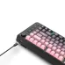 HXSJ L400 Three Mode Wireless Gaming Keyboard 81 Keys Ergonomic RGB Backlight Membrane 2000mAh Battery Gradient Keycaps Gamer Keyboards
