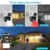 Three Lens 9MP HD 8X Zoom Security Camera WiFi Outdoor IP66 Waterproof Human Detection Night Vision Two Way Audio Smart Tracking ICSEE App Camera