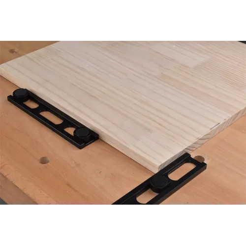 Fonson Woodworking Planing Stop with 10pcs Dog Hole Bench Dog Clamp Desktop Tenon Workbench Table Accessories