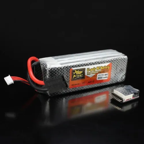ZOP Power 11.1V 8000mAh 3S 40C Lipo Battery TRX Plug With Battery Alarm For Traxxas