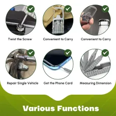 IPRee 13 in 1 Folding Multi-function Tool Stainless Steel Portable Bottle Opener Folding Screwdriver Outdoor Bicycle Repair Tool