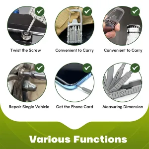 IPRee 13 in 1 Folding Multi-function Tool Stainless Steel Portable Bottle Opener Folding Screwdriver Outdoor Bicycle Repair Tool