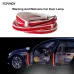 Set Of 2 1.5M Car LED Door Flowing Strip Lamp Car Door Streamer Warning Light Door Side Light Bar Red & White