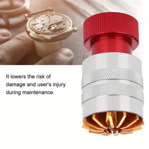 Watch Repair Tool Kit Chrome Vanadium Steel Adjustable Case Opener Acrylic Crystal Removal Lightweight Non Slip Pattern Portable Repair Accessories