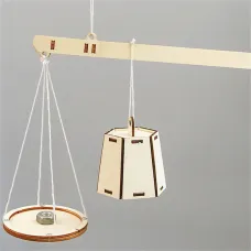 Wooden Weighing Beam Scale Model Assembly Kit DIY Children's Science Experiment Education Puzzle Toy Student Technology Small Production