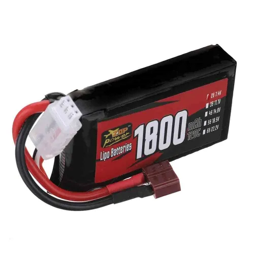 ZOP Power 7.4V 1800mAh 120C 2S LiPo Battery T Plug for RC Car