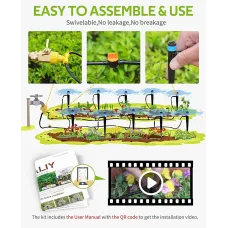 28m DIY Garden Flowering Water Dripping Spraying Irrigation System Greenhouse Planting