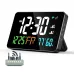 LED Graffiti Clock Automatic Time Calibration Wifi Temperature And Humidity Atomic Clock Mirror Clock  Four Levels of Brightness Adjustment
