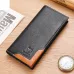 BULLCAPTAIN Genuine Leather Mens Long Wallet Large-capacity Coin Purse RFID Blocking Credit Card Holder Multifunctional Handbag Clutch Wallet