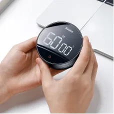 Baseus Magnetic Digital Kitchen Timer Countdown Timer for Kids Large LCD Display Volume Adjustable