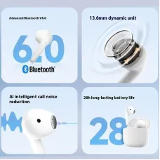 Edifier X1 Evo TWS Earbuds Wireless bluetooth V6.0 Earphone 13.6mm Moving Coil AI Call Noise Cancelling 28H Playback Low Game Delay Multilingual Translation Semi-in-ear Sports Headphones