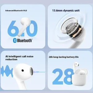 Edifier X1 Evo TWS Earbuds Wireless bluetooth V6.0 Earphone 13.6mm Moving Coil AI Call Noise Cancelling 28H Playback Low Game Delay Multilingual Translation Semi-in-ear Sports Headphones