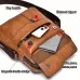 Men's Fashion PU Leather Shoulder Bag, Large Capacity Retro Business Crossbody Bag For Men Handbag Messenger Bag Waist Bag Office Use Bag Casual Day Bag, Multi-pocket Large Capacity, Waterproof and Wear-resistant