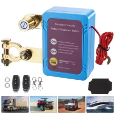 Remote Battery Disconnect Switch 12V 240A Smart Kill Switch Automatic Power Cut-Off Low Power Consumption for Cars Trucks RVs Boats ATVs Negative Terminal Compatibility