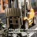 TRASPED HG4-243 RTR 1/64 2.4G Mini RC Car Alloy Forklift Support App Remote Controlled LED Light Sound Engineering Vehicle Desktop Toys Model Collection Gift For Boys