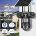 Guudgo V380 12MP Tri-Lens Solar Powered PTZ Security Camera Wireless WiFi/4G PIR Motion Detect Two Way Audio IP66 Waterproof Outdoors CCTV Surveillance Cameras