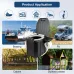 PU Portable Folding Toilet with Cover, Mobile Camping Toilet, Compact Travel Potty for Adults and Kids, Suitable for RV, Car, Camping, Hiking, and Outdoor Activities