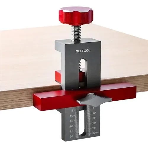 RUITOOL Cabinet Door Mounting Jig Aluminum Alloy Installation Positioner Cabinet Hardware Jig For Framed Frameless Cabinets 0-40mm Thickness