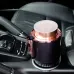 Bymaocar Dual Mode DC12V Portable Cup Cooler and Warmer LED Display Compact Design One Button Heating and Cooling Thermoelectric Mini Car Beverage Holder