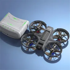 X226 WiFi FPV with Goggles Glasses / 5.9inch LCD Screen Controller HD Dual Camera Electrically Adjustable Optical Flow Hover Circle Protection LED Light Brushless 2.4G 4CH 6-Axis Remote Control Toys RC Drone Quadcopter RTF