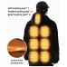 TENGOO HS09 Smart Heated Hoodies Sweater 9 Heating Areas Quick Heating USB Rechargeable Washable Safety Fashion Oversize Jacket for Winter Outdoors Keep Warm