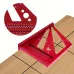 JIGHOLE 3D Multi-Angle Measuring Ruler Square Protractor MM/Inch Metric Imperial Durable Aluminum Alloy T-Type Triangle Scriber Tool Ideal for Woodworking Measuring Angles 22.5/30/45/60/67.5/90 Degrees