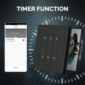 MoesHouse Smart ZigBe Star Ring Curtain Switch APP Remote Control for Roller Shutter Electric Curtains Blind Motor Work with Alexa/Google Home European Version