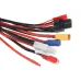9 in 1 Multifunctional Charger 4.0mm Banana Adapter Connector Plug T Tamiya Futaba TRX' XT60 EC3 JST Wire