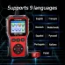 KONNWEI KW330 OBDII EOBD CAN Engine Code Reader 2.8-inch TFT Screen Battery Test Multi-language Car Diagnostic Tool OBD2 Scanner