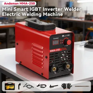 Mini Portable ARC MMA 250 Amp IGBT Inverter Welder Electric Welding Machine