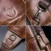 BULLCAPTAIN Men Genuine Leather Chest Bag Multi-pockets Compartment Fashion Casual Shoulder Backpack for Travel
