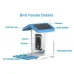 Solar Powered Bird Feeder Camera 4MP UHD 110 Wide-Angle Lens WIFI Smart AI Bird Recognition Night Vision Plastic Dome Weatherproof
