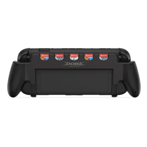 DOBE TNS-3179 Switch2 Console Grip Ergonomic Hand Grip 5 Game Card Slots Built-in Stand Portable Gaming Accessories for Nintendo Switch2