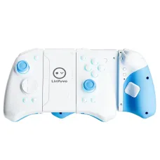 LinYuvo KS33 RGB bluetooth Game Controller for Switch/OED Joy-con with Mechanical Button Macro Function Dual Motor Joypad