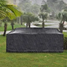 420D Oxford Polyester Patio Furniture Cover Waterproof Anti-UV  Dust Cover Windproof Anti-snow Furniture Cover