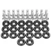 20pcs CNC Aluminum Bumper Fender Washer Bolt Engine Bay Dress Up Kit M6x15mm