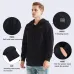 TENGOO HS05B Smart Heated Sweatshirt 5 Heating Areas Quick Heating USB Rechargeable Washable Safety Fashion Oversize Jacket for Winter Outdoors Keep Warm
