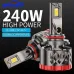 Infitary Q7A 2pcs 9V-32V LED Car Headlight 42,000LM 240W LED Head Lamp 6500K Bright White CANBUS Headlamps