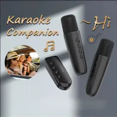 DSK1 Wireless Karaoke Companion Bluetooth 5.3 Dynamic Microphone KTV DSP Mixer System 3.5MM AUX Type-C Amplifier Host For Speaker Car