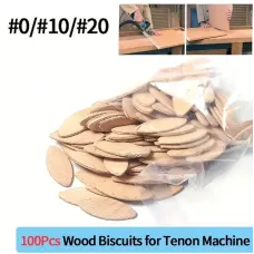 100pcs Woodworking Biscuit Joiner Kit Assorted #0 #10 #20 Wooden Biscuits for Plate Joiners Wood Joining Accessories